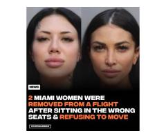 В аэропорту Майами с рейса сняли двух пассажирок.