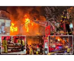 В Elmhurst произошел крупный пожар в жилом доме